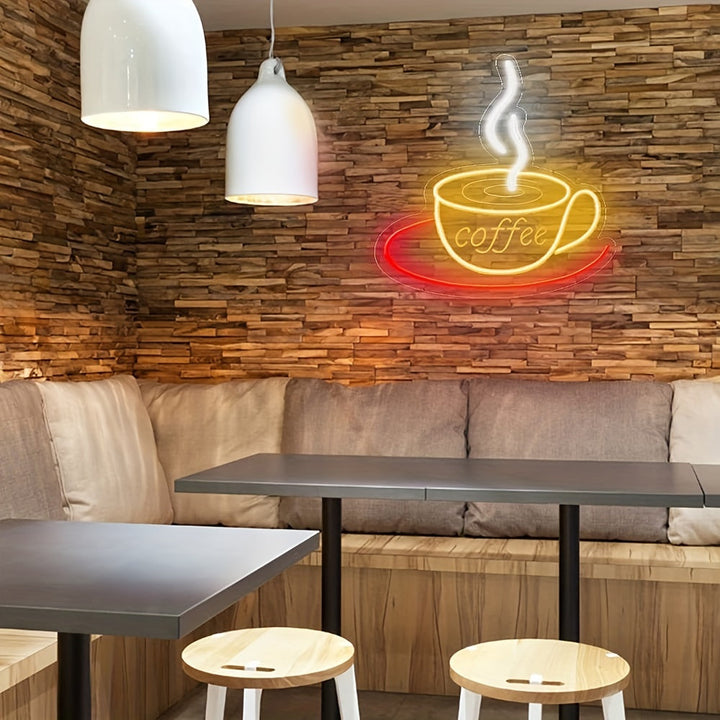 Neon-Kaffeelampe zur Wanddekoration - Nina