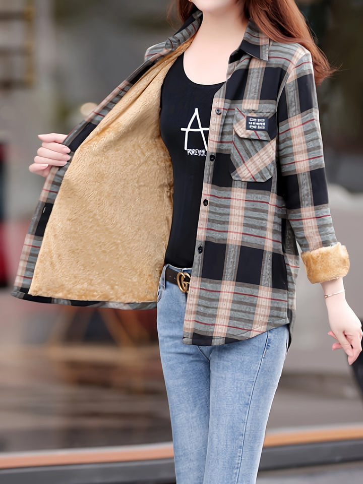 Gefütterte Casual Damenbluse - Nora