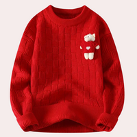 Sera - Bequemer Damenpullover mit Bär
