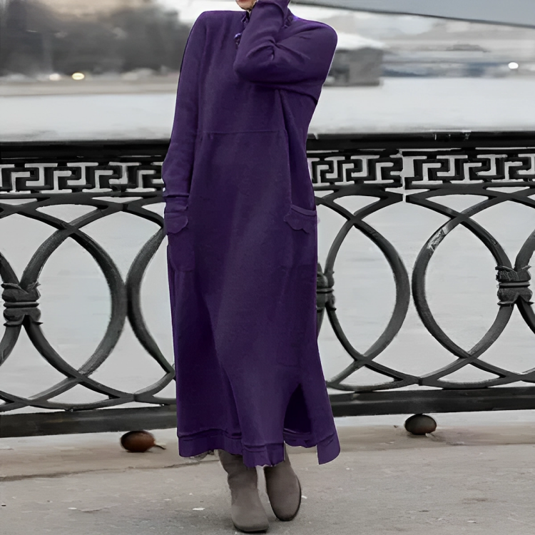 Lässiges langes Winterkleid - Noelle