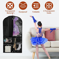 Dance and Costume Cover Set – 5-Pack with Transparent Covers & Folding Loop (Buy 1, Get 1 FREE)