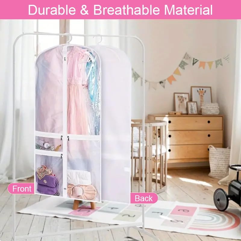 Foldable Danish Clothing Bags with Accessory Compartment – 5-Pack (1+1 FREE)