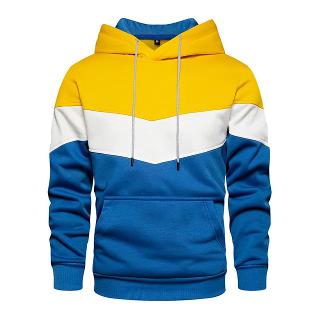 Patchwork Hoodie | Warme Fleece-Streetwear