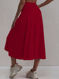 Sportieve rok met hoge taille en asymmetrische snit - Alexia