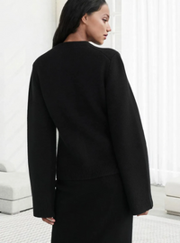 Lässige Weiche Damenstrickjacke mit Knöpfen - Noa