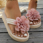 Stilvolle Damen-Slipper mit Blumendetail für den Sommer - BlütenSchritt