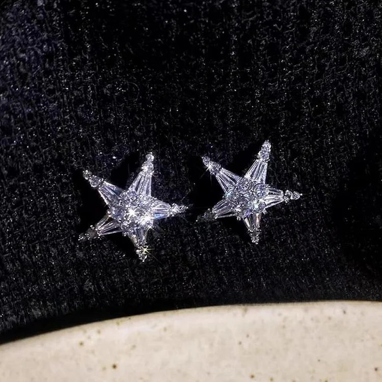 Zirkonia-Stern-Ohrringe/Earcuff - Lyric