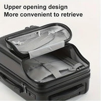 Hard Shell Handbagagekoffer met Bekerhouder, USB-poort & TSA-slot