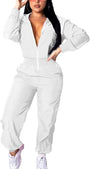 Retro Damen Windbreaker Jumpsuit - Elodie