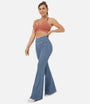 Stilvolle Bootcut Jeans für Damen - Rosa
