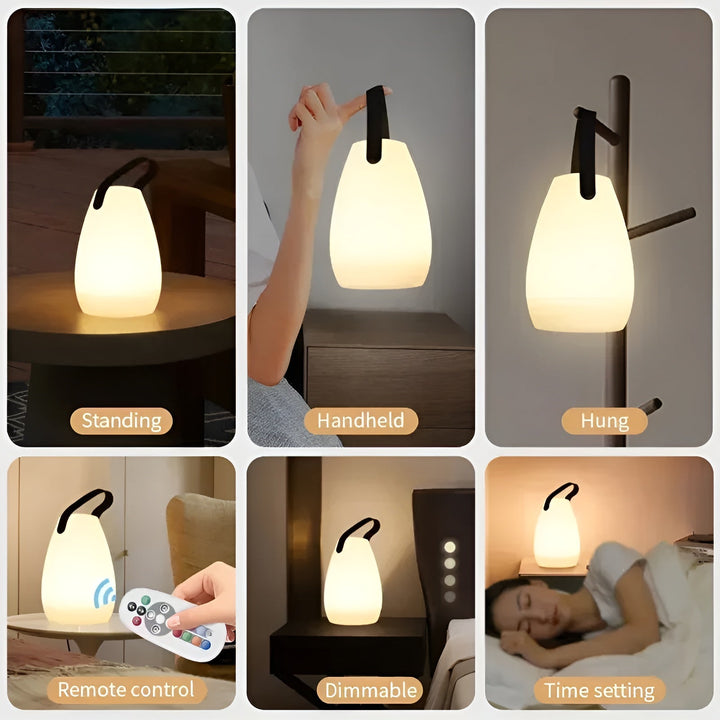 Waterdichte Draadloze LED Tafellamp voor Binnen & Buiten - Lumora