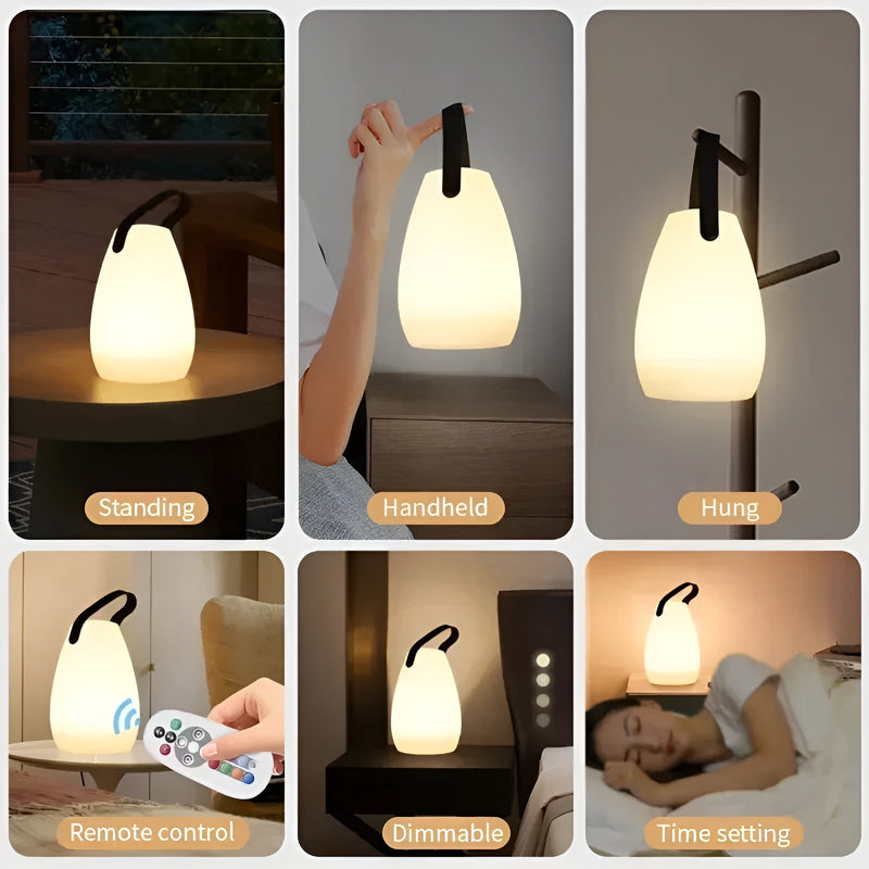 Waterdichte Draadloze LED Tafellamp voor Binnen & Buiten - Lumora