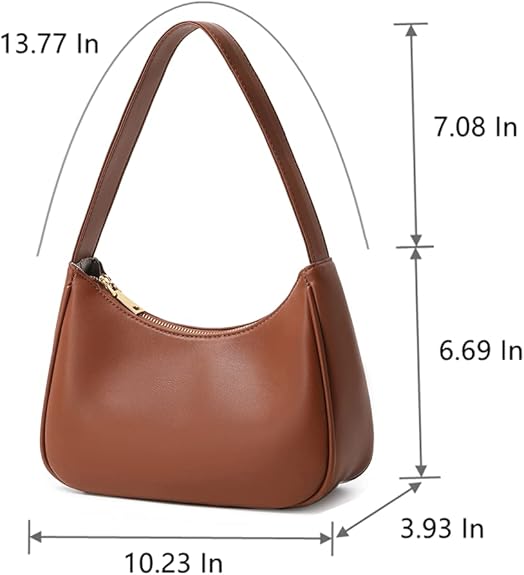 Mini Hobo Tas met Rits - Sabrina