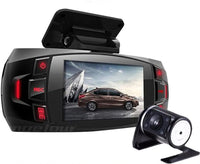 Dashcam mit Dual-Kamera 2.7" LCD mit 170° Weitwinkel und Rückfahrkamera