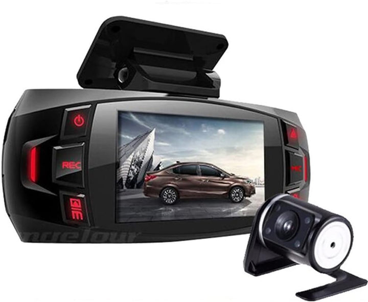Dashcam mit Dual-Kamera 2.7" LCD mit 170° Weitwinkel und Rückfahrkamera