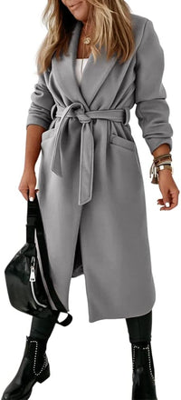 Damen klassische Jacke mit Reverskragen und offenem Vorderteil – Paulina