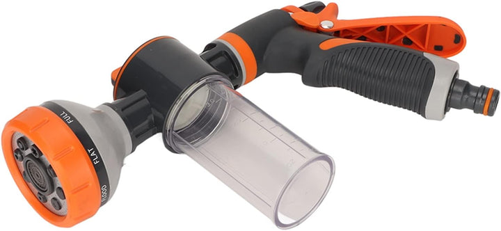 Gartensprinkler mit Schaumsprüher – 8 Modi Hochdruck-Handbrause
