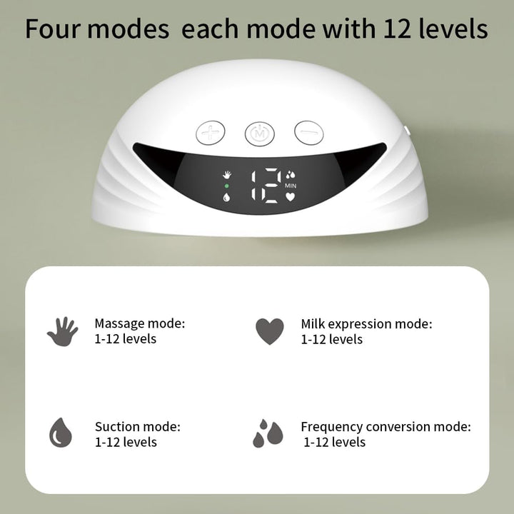Tragbare elektrische Milchpumpe mit LED-Display – Mirava