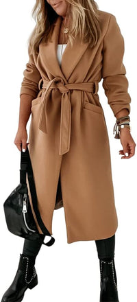 Damen klassische Jacke mit Reverskragen und offenem Vorderteil – Paulina