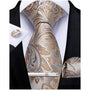 Men's Paisley Formal Tie Set - Refined Wedding & Event Accessories 24