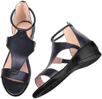ElevateStyle Sandalen | Damensandalen mit erhöhtem Absatz und Knöchelriemendesign