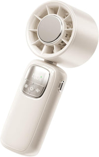 Tragbarer faltbarer Handventilator mit LED-Display – 100 Geschwindigkeiten