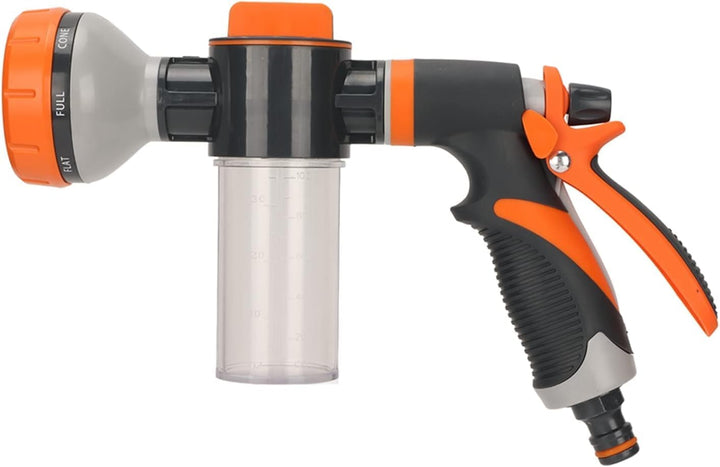 Gartensprinkler mit Schaumsprüher – 8 Modi Hochdruck-Handbrause