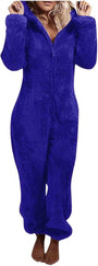 Sherpa Fuzzy Onesie mit Kapuze - CozyCat