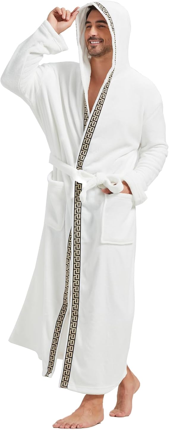 Bequemer Flanell Herren Bademantel - James