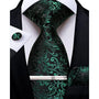 Men's Paisley Formal Tie Set - Refined Wedding & Event Accessories 22