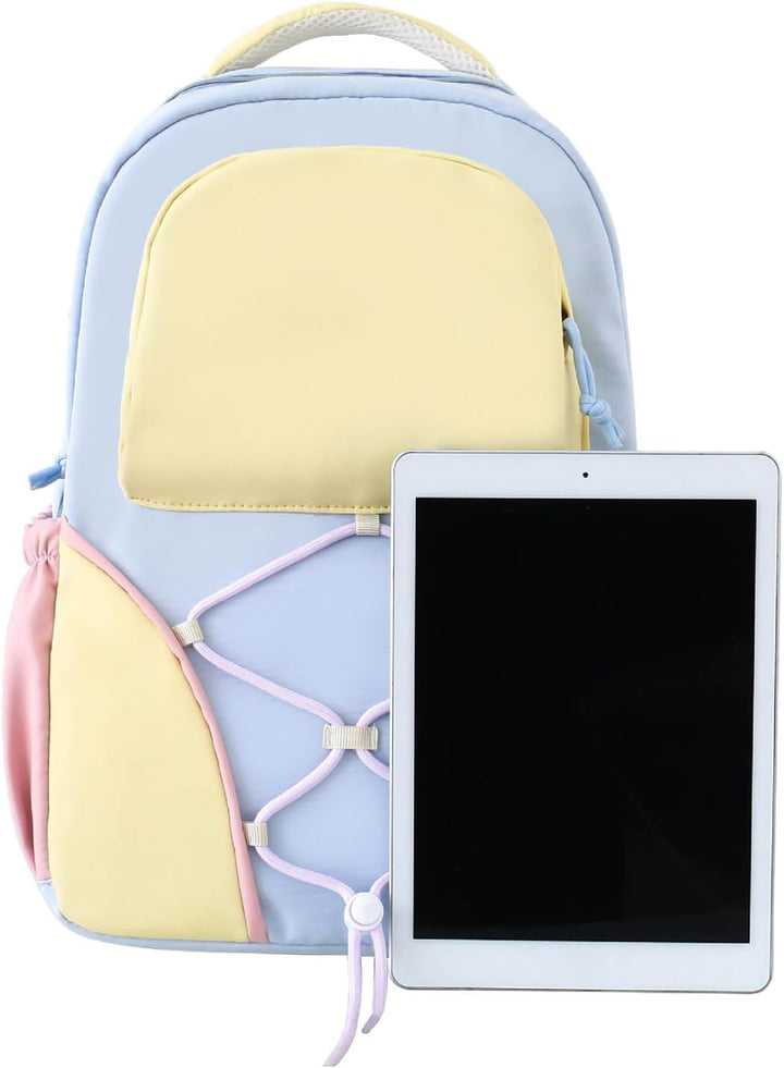 Schooltas Set – Grote Capaciteit Studentenrugzak met Pennenhouder & Tassen – Nivora