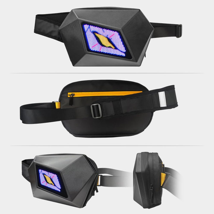 LED Motorfiets Schoudertas met Programmeerbaar Scherm – Nexora