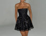 Glänzendes & atmungsaktives kurzes Partykleid – Leona
