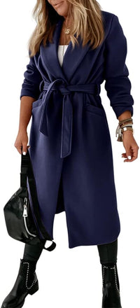 Damen klassische Jacke mit Reverskragen und offenem Vorderteil – Paulina