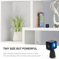 Mini security camera 4K with Wi-Fi, hidden indoor camera and night vision
