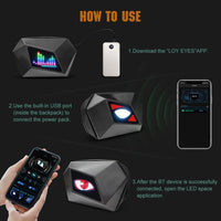 LED Motorfiets Schoudertas met Programmeerbaar Scherm – Nexora