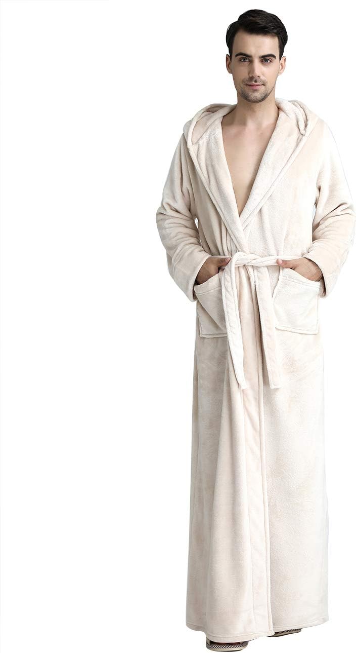 Fluffy Fleece Bathrobe with Hood - CozyFluff