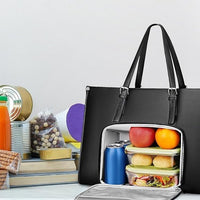 Geïsoleerde lunchtas voor vrouwen met laptopcompartiment