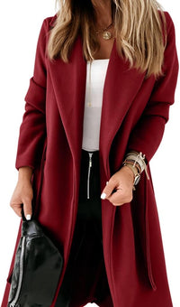 Damen klassische Jacke mit Reverskragen und offenem Vorderteil – Paulina
