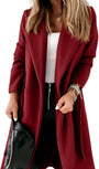 Damen klassische Jacke mit Reverskragen und offenem Vorderteil – Paulina