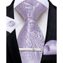 Men's Paisley Formal Tie Set - Refined Wedding & Event Accessories 26
