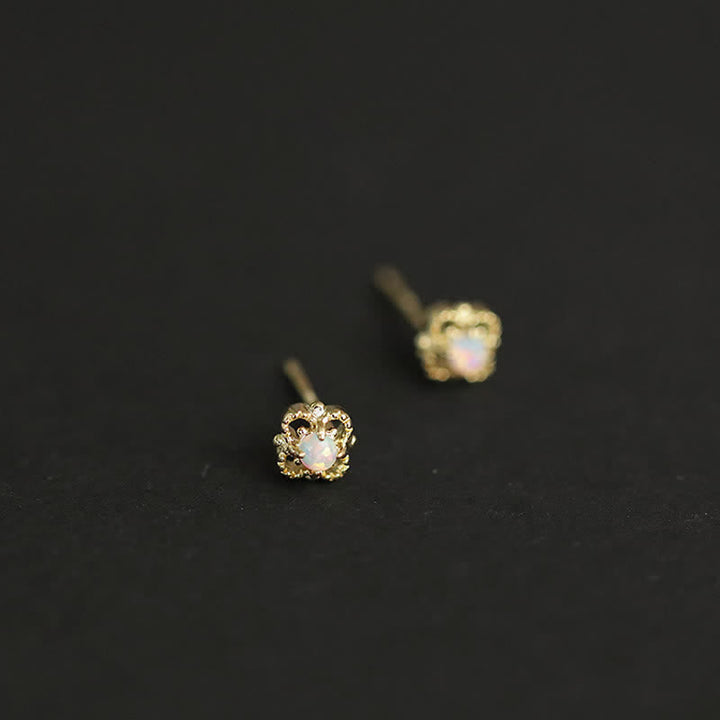 Zarte Vintage Ohrringe mit Opal - Seraphina