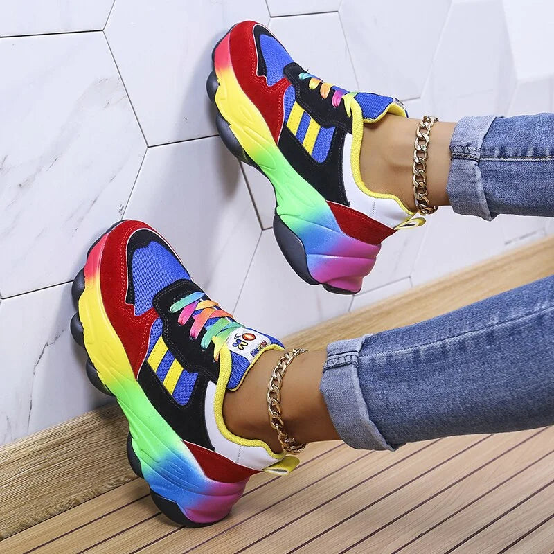 Kleurrijke Dames Sneakers – Solenya