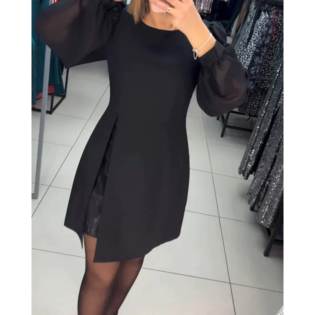 Klassisches Kleid mit langen Ärmeln - Isabelle