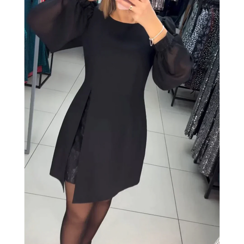 Klassisches Kleid mit langen Ärmeln - Isabelle