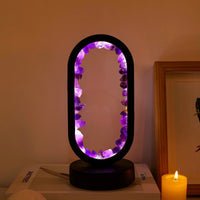 Handgefertigte Amethyst-Lampe - Serenith