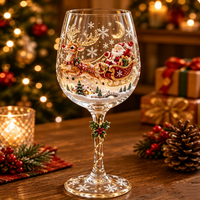3D Christmas Wine Glasses – Festive Sipping with Holiday Charm 3