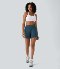 Atmungsaktive & Schnell Trocknende High-Waist Damen-Fitnessshorts – Mirabella