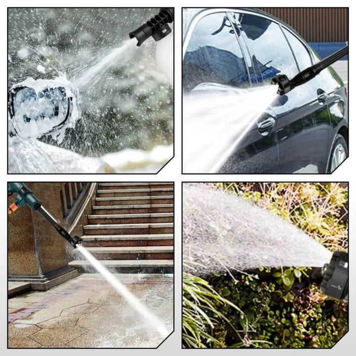 Draadloze hogedrukreiniger voor Auto & Tuin – HydroSwift