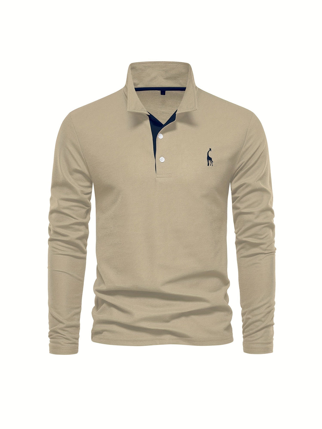 Bequemer Herren Polo mit Langen Ärmeln